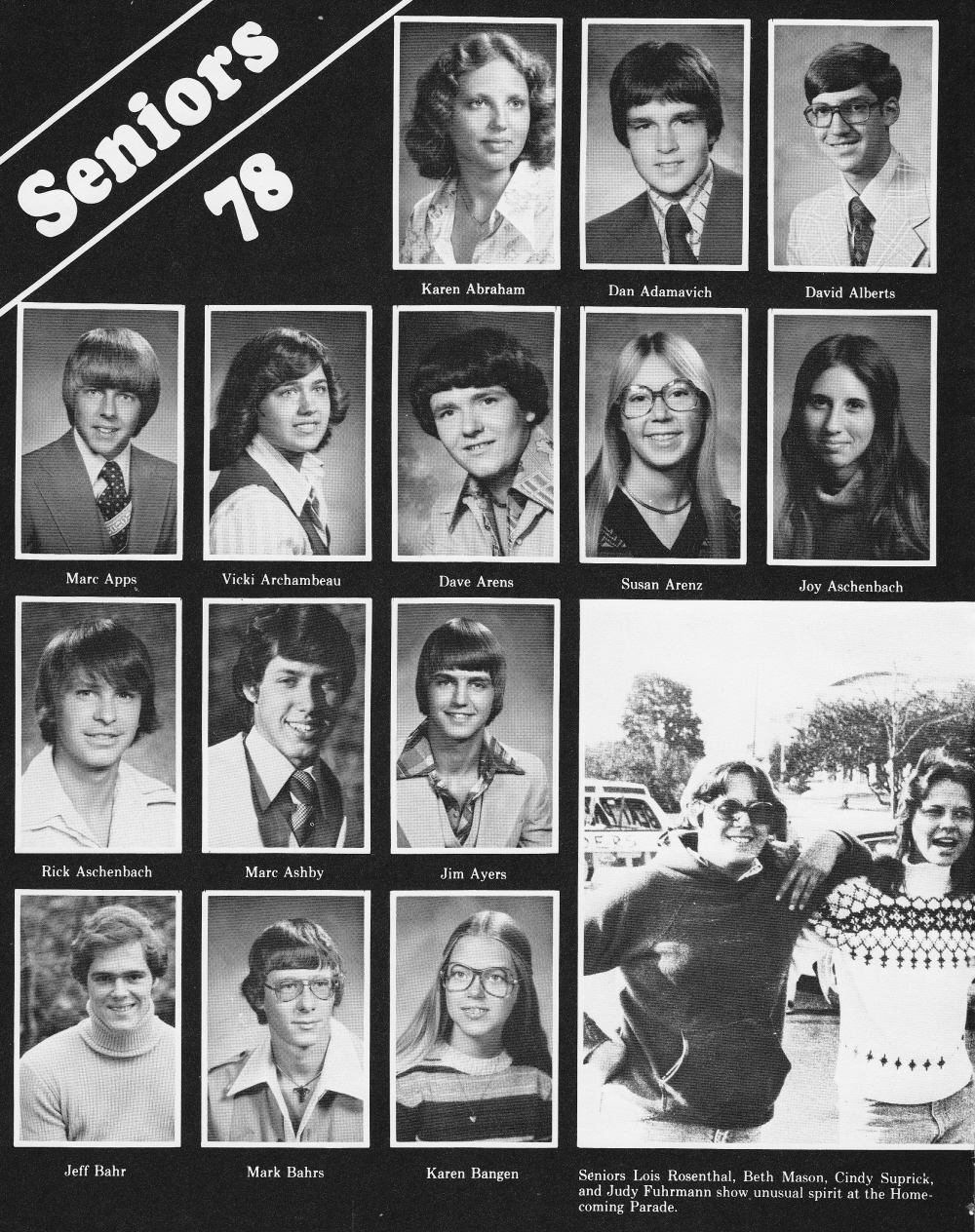 1978 High School Senior List